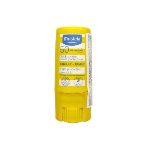 Tüm Aile İçin SPF50 Çok Yüksek Koruma Faktörlü Güneş Stick 9ml - Mustela