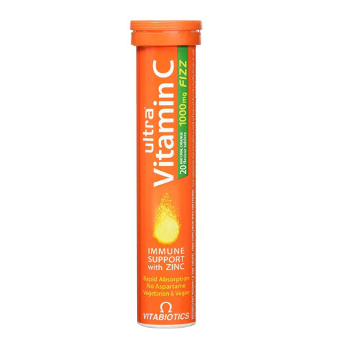 Ultra Vitamin C - C Vitamini Ve Çinko İçeren Takviye Edici Gıda(Portakal) 1000mg 20 Tablet - Vitabiotics