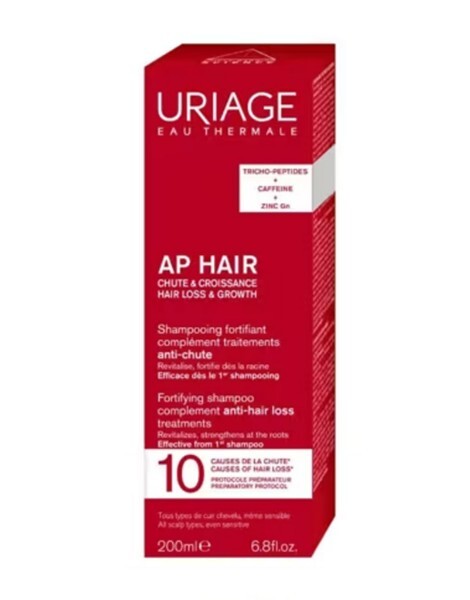 Uriage Ap Hair Shampoo Fortifiant Complement Traitements Anti-chute 200 ml - 1