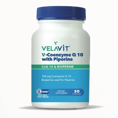 Velavit Coenzyme Q10 With Piperine 30 Kapsül - Velavit
