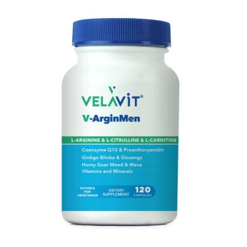 Velavit V-ArginMen Takviye Edici Gıda 120 Kapsül - 1