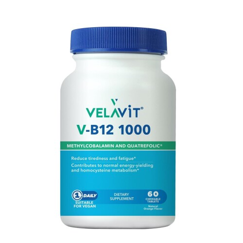 Velavit V-B12 1000 Çiğneme Tableti 60 Adet - Velavit