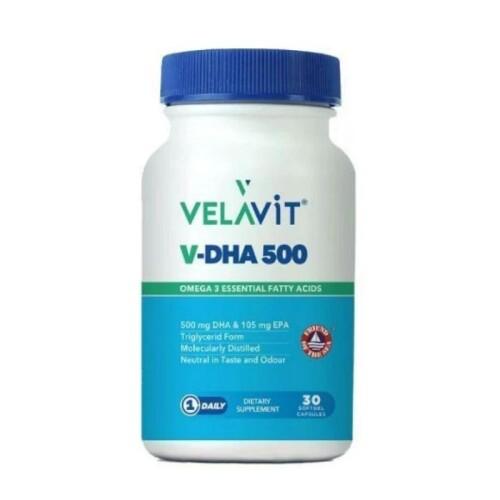 Velavit V-DHA 500 30 Yumuşak Jel Kapsül - 1