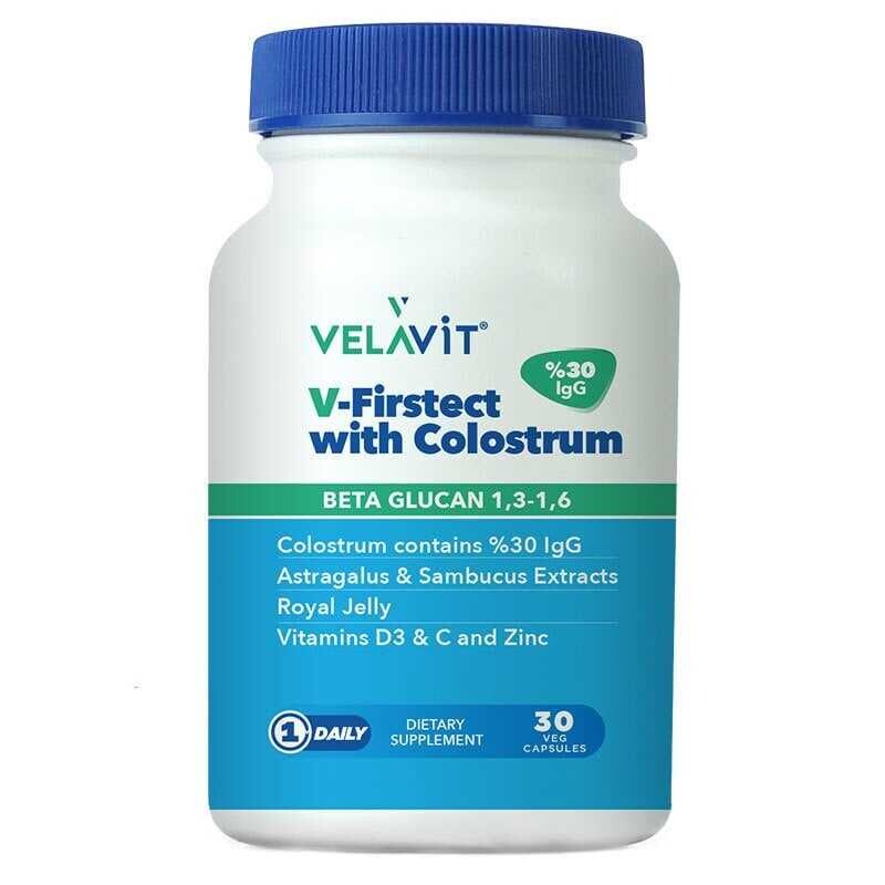 Velavit V-Firstect with Colostrum Takviye Edici Gıda 30 Kapsül - 1