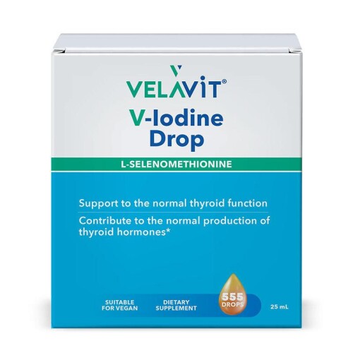 Velavit V-lodine Drop İyot ve Selenyum İçeren Takviye Edici Gıda 25 ml - Velavit