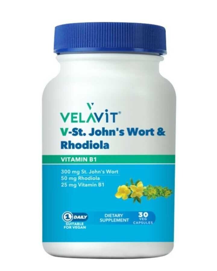 Velavit V-St John's Wort & Rhodiola 30 Kapsül - 1