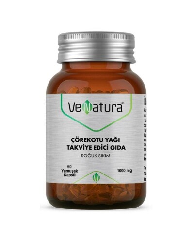 VeNatura Çörek Otu Yağı Takviye Edici Gıda 60 Yumuşak Kapsül - VeNatura