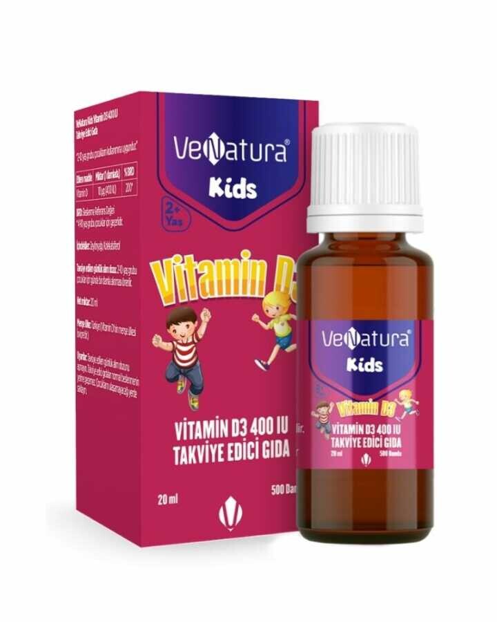 Venatura Kids Vitamin D3 400 IU 20 ml Damla - 1