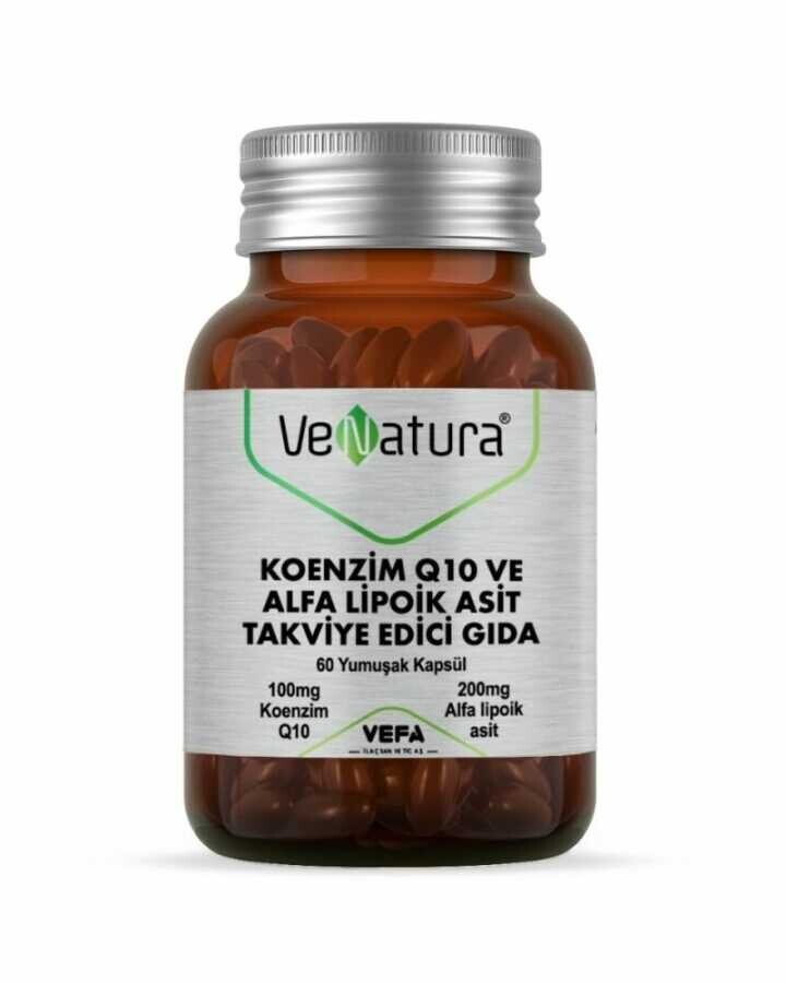 VeNatura Koenzim Q10 ve Alfa Lipoik Asit 60 Kapsül - 1