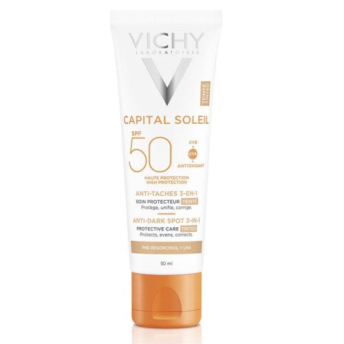Vichy Capital Soleil Anti Dark Spots 3 in 1 Spf50+ Tinted Güneş Kremi 50 ml - Vichy
