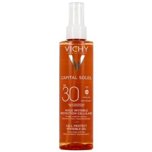Vichy Capital Soleil Cell Protect Oil SPF30+ 200ml - Vichy