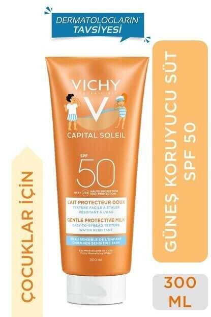 Vichy Capital Soleil SPF50+ Gentle Protective Milk Yüz ve Vücut Güneş Sütü 300 ml - Çocuk - 1