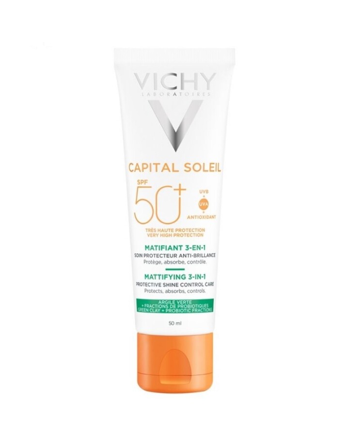 Vichy Capital Soleil SPF50+ Mattifying 3-in-1 Güneş Kremi 50 ml - 1
