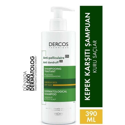 Vichy Dercos Anti Dandruff Kepek Karşıtı Şampuan 390 ml - Kuru Saçlar - 2