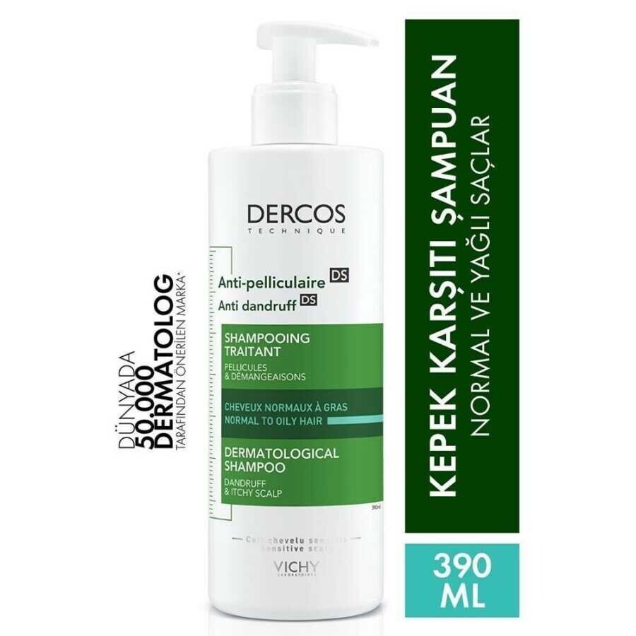 Vichy Dercos Anti Dandruff Kepek Karşıtı Şampuan 390 ml - Normal ve Yağlı Saçlar - 2