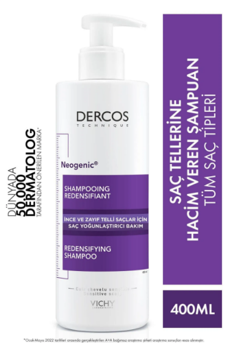 Vichy Dercos Neogenic Saç Yoğunlaştırıcı Şampuan 400ml - 2