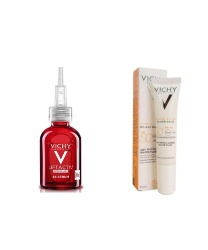 Vichy Liftactiv Specialist B3 Serum 30 ml + Capital Soleil Uv Age Daily Spf 50 15 ml - Vichy