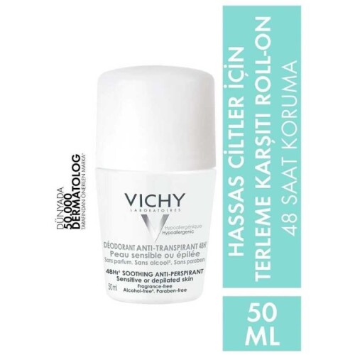 Vichy Sensitive Skin Terleme Karşıtı Deodorant Roll On 50 ml - 2