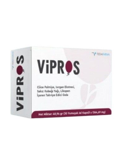 Vipros 30 Yumuşak Jel Kapsül - Tedafarma