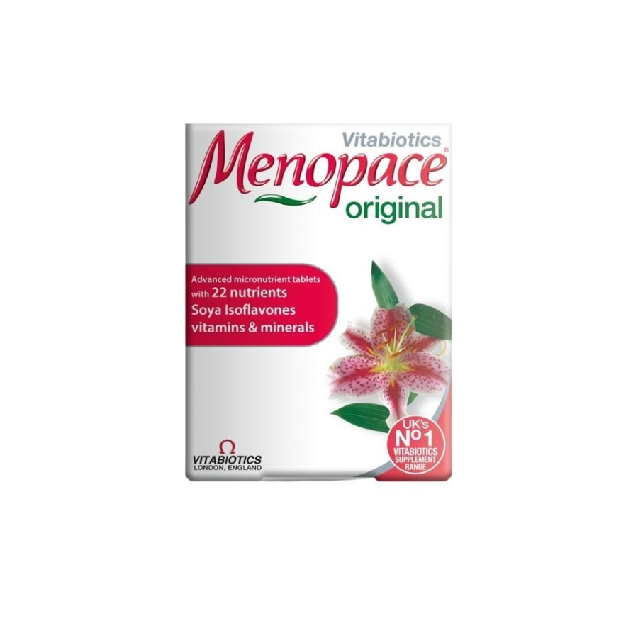Vitabiotics Menopace Original Multivitamin ve Multimineral İçeren Takviye Edici Gıda 30 Tablet - 1