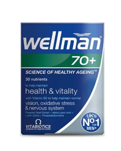 Vitabiotics Wellman 70+ Takviye Edici Gıda 30 Tablet - Vitabiotics