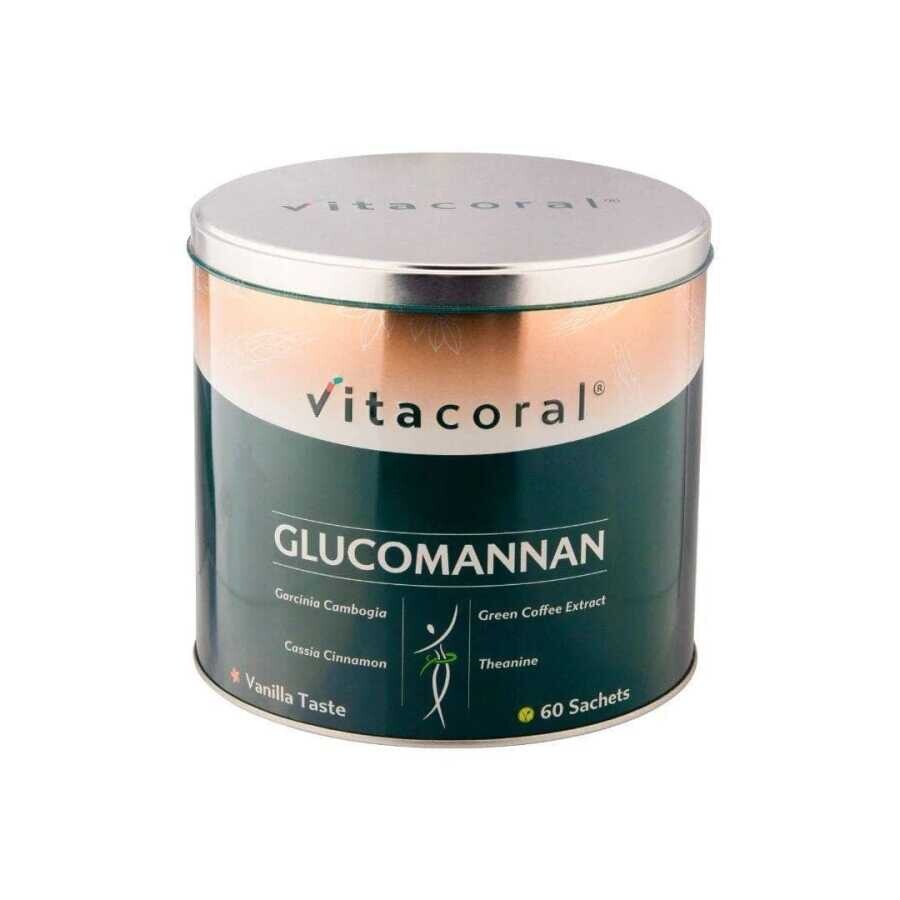 Vitacoral Glucomannan Zayıflama Destek Takviyesi Vanilya Aromalı 60 Şase - 1