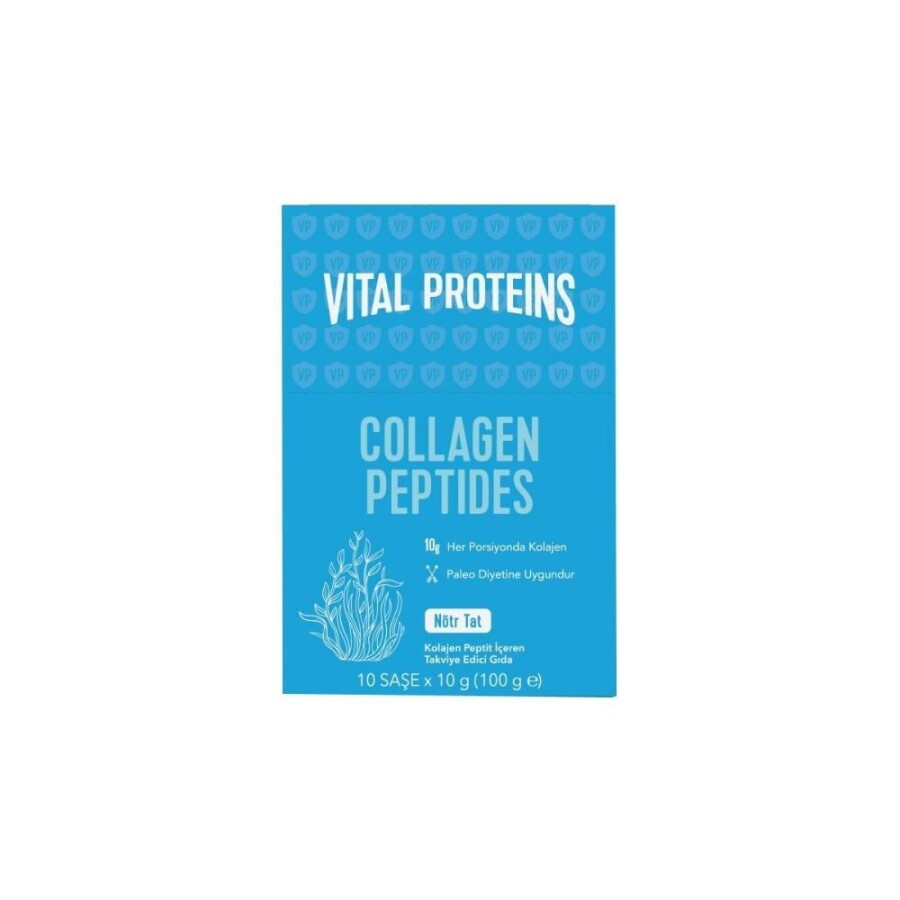 Vital Proteins Collagen Peptides 10g x10 Saşe (100g Sığır Kolajeni) - 1