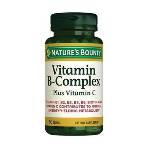 Vitamin B-Complex Plus Vitamin C Multivitamin Takviye Edici Gıda 60 Tablet - Nature's Bounty