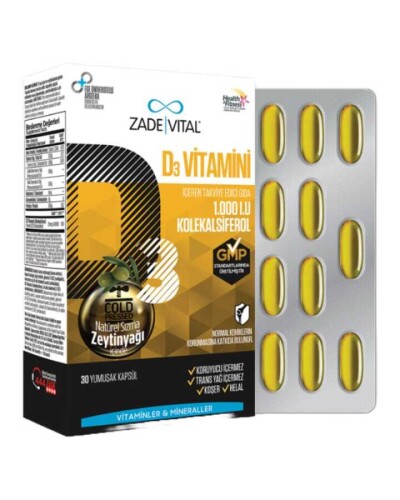 Vitamin D3 30 Yumuşak Kapsül 1.000IU - 1