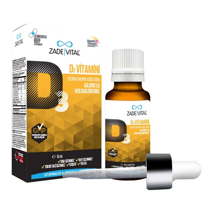 Vitamin D3 Damla D3 Vitamini İçeren Takviye Edici Gıda 15 ml - 1