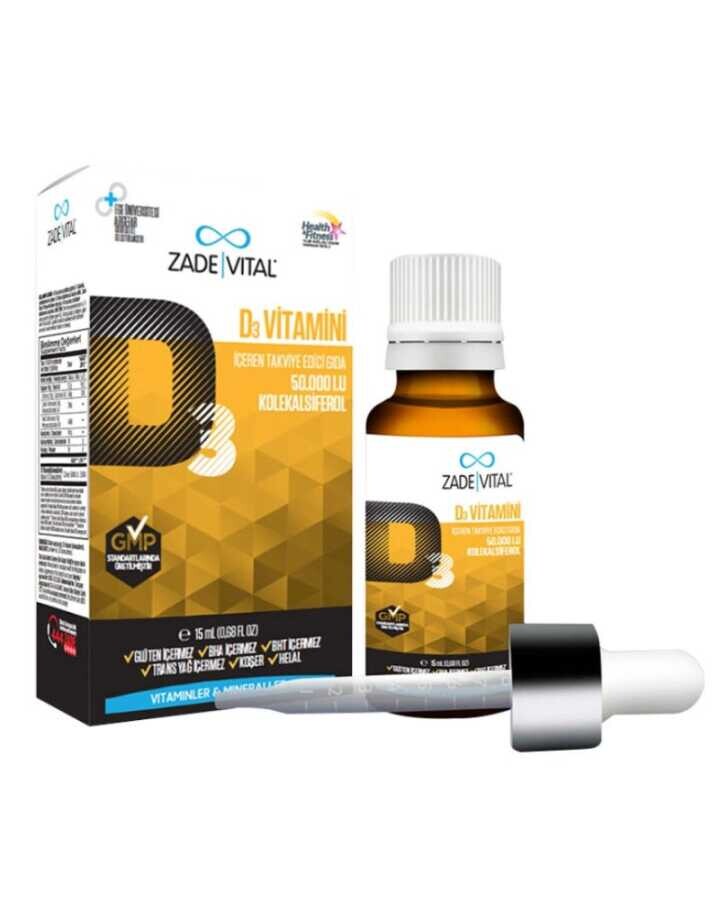 Vitamin D3 Damla D3 Vitamini İçeren Takviye Edici Gıda 15 ml - 1