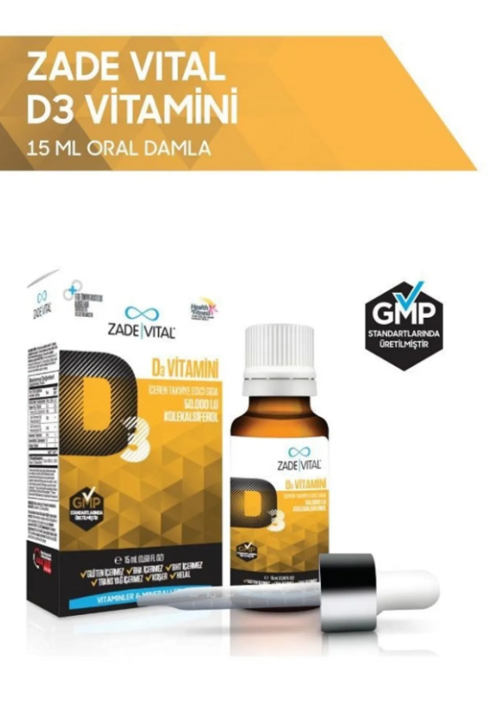 Vitamin D3 Damla D3 Vitamini İçeren Takviye Edici Gıda 15 ml - 2