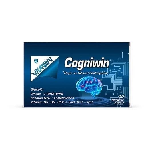 Vitawin Cogniwin Sitikolin DHA 20 Yumuşak Kapsül - 1