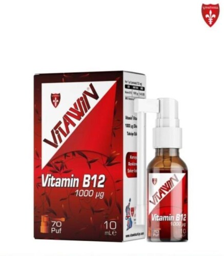 Vitawin Vitamin B12 Dilaltı Sprey Takviye Edici Gıda 1000 Mcg 10 Ml Şişe - Vivatinell