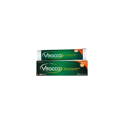 Vitocco Vitamin Mineral İçeren Takviye Edici Gıda 15 Efervesan Tablet - ABDİİBRAHİM