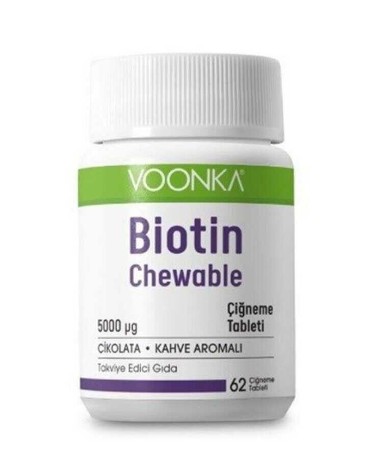 Voonka Biotin Chewable Takviye Edici Gıda 62 Tablet - 1