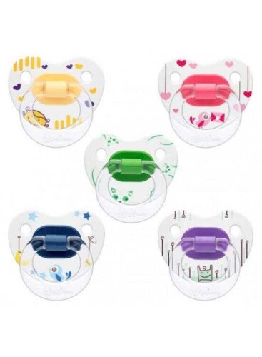 Wee Baby Desenli Damaklı Emzik No:1 - Wee Baby