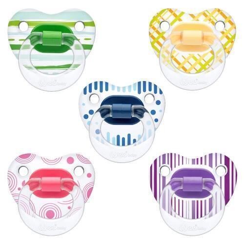 Wee Baby Şeffaf Desenli Damaklı Emzik No:1 - Wee Baby