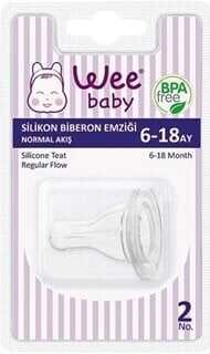 Wee Baby Silikon Biberon Yedek Emziği 6-18 Ay - 1