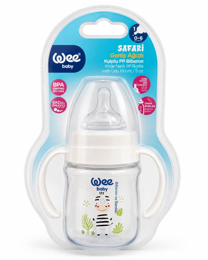 Wee Safari Kulplu Pp Biberon 150 Ml - 1