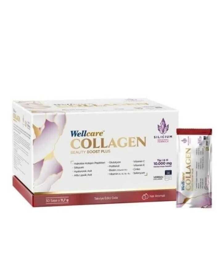 Wellcare Collagen Beauty Boost Plus 10.000 mg 30 Saşe Nar Aromalı - 1
