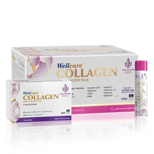 Wellcare Collagen Beauty Boost Plus Karpuz Nane Aromalı 30x40 Ml Tüp - Wellcare