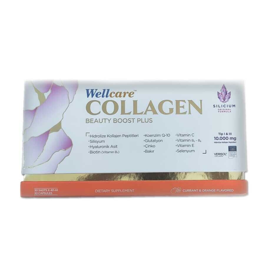 Wellcare Collagen Beauty Plus Frenk Üzümü Portakal Aromalı 30x40 Ml Tüp - 1