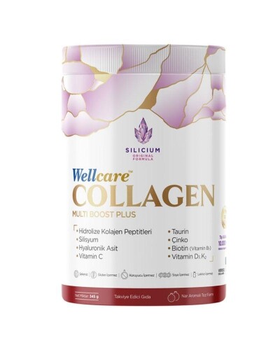 Wellcare Collagen Multi Boost Plus Nar Aromalı 345 g Toz - Wellcare