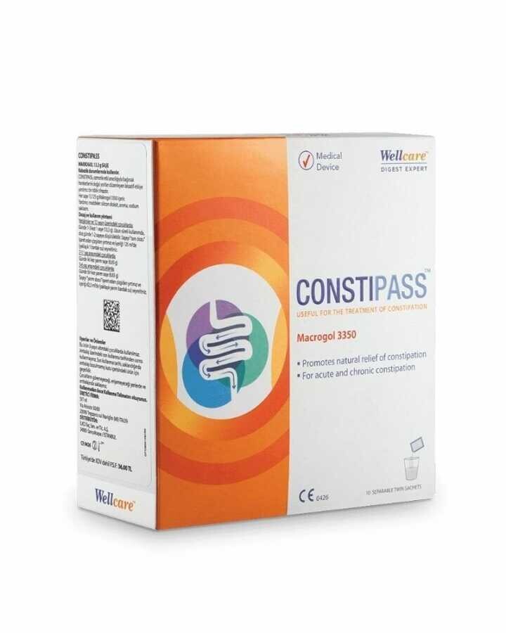 Wellcare Constipass Macrogol 3350 Takviye Edici Gıda 10 Saşe - 1