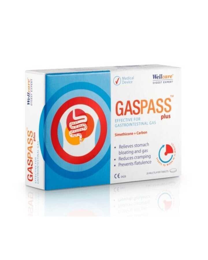 Wellcare Gaspass Plus 20 Tablet - 1