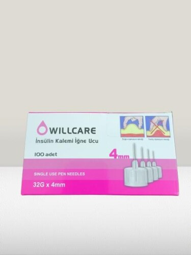 Wellcare İğne Ucu 4 Mm (32g) 100 Adet - Willcare