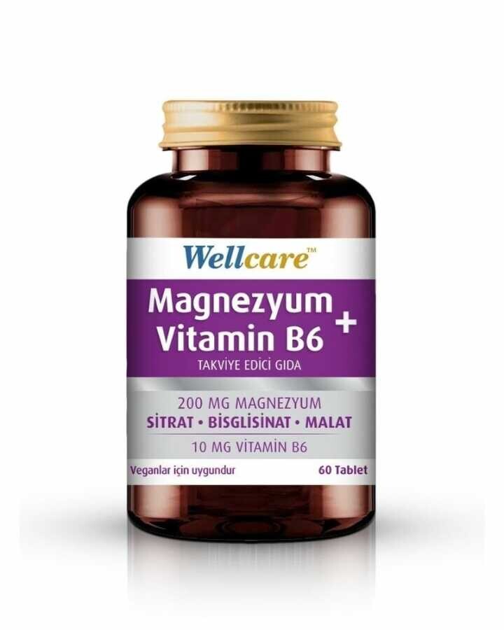 Wellcare Magnezyum Vitamin B6 60 Tablet - 1