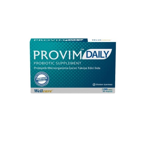 Wellcare Provim Daily Probiyotik Takviye Edici Gıda 30 Kapsül - Wellcare