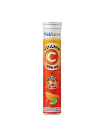 Wellcare Vitamin 1000 Mg + Selenyum 55 Mcg 15 Efervesan Tablet - Wellcare